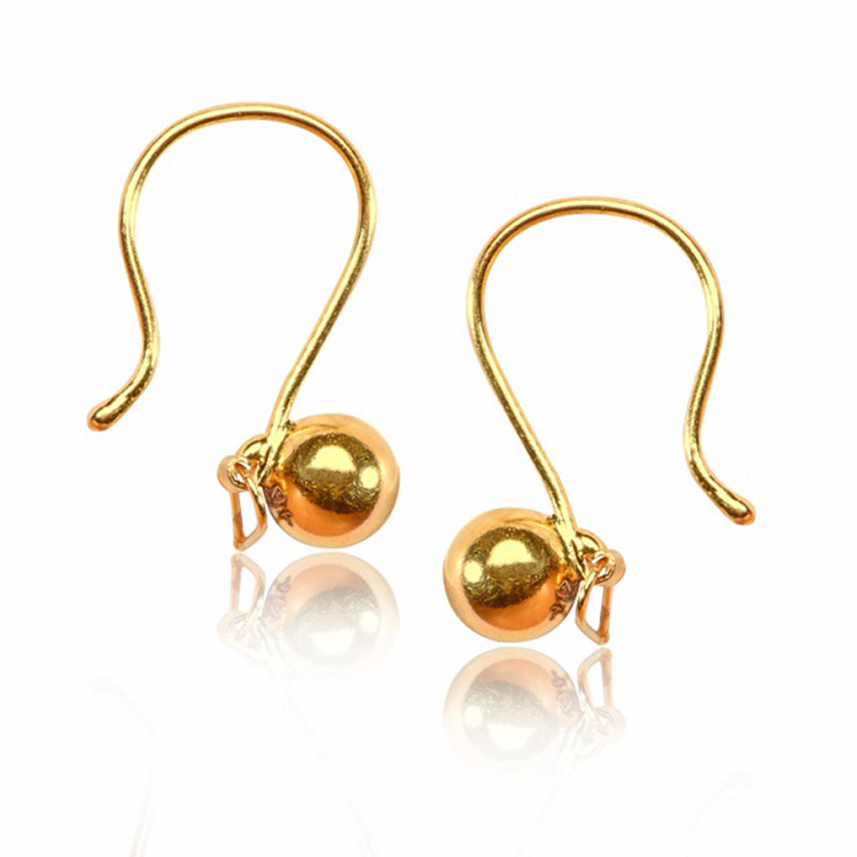 Erisa Gold Ball Drop Earrings
